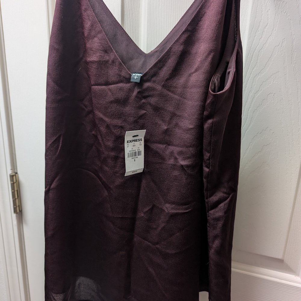 Express Women's Deep Purple Satin Slip
